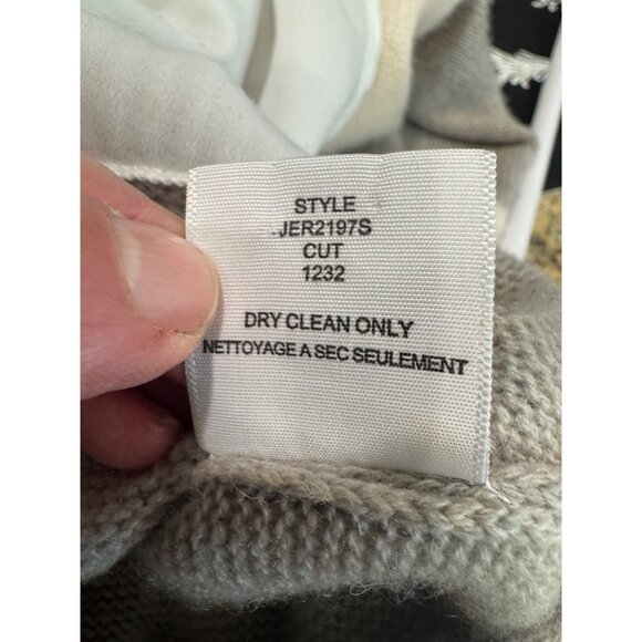 Brochu Walker Stein V Neck Layered Pullover Wool Cashmere Sweater Women M Luxury - Picture 9 of 10